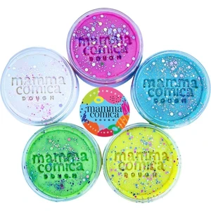 Mammacomica Dough Sprinkle Glitter Doğal Oyun Hamuru 5*130GR