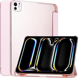 iPad Pro 11INÇ M4 2024 Uyumlu Kılıf Smart Cover Kalem Bölmeli Standlı Kapak Case A2836 A2837 A3008