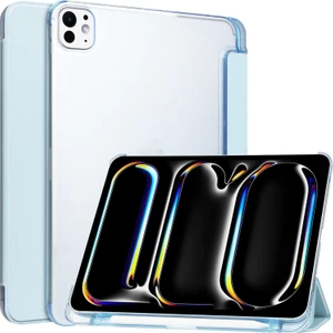 iPad Pro 11INÇ M4 2024 Uyumlu Kılıf Smart Cover Kalem Bölmeli Standlı Kapak Case A2836 A2837 A3010