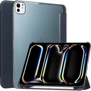 iPad Pro 11INÇ M4 2024 Uyumlu Kılıf Smart Cover Kalem Bölmeli Standlı Kapak Case A2836 A2837 A3009