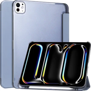 iPad Pro 11INÇ M4 2024 Uyumlu Kılıf Smart Cover Kalem Bölmeli Standlı Kapak Case A2836 A2837 A3007