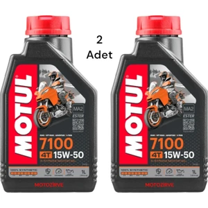 7100 15W-50 4t Tam Sentetik Motor Yağı 1 Litre (2 Adet)