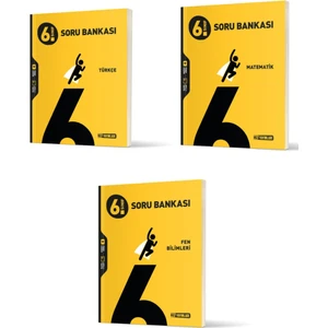 Hız Yayınları 6. Sınıf  Türkçe Soru Bankası - Matematik Soru Bankası - Fen Bilimleri Soru Bankası