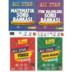Newton Yayınları 7. Sınıf All Star Tüm Dersler Beceri Temelli Soru Bankası Seti 4 Kitap