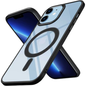 iPhone 12 Kılıf Wireless Şarj Özellikli Krom Magsafe Silikon Kapak