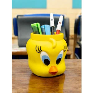 Tweety Figürlü Kalemlik & Fırçalık & Masaüstü Düzenleyici Dekoratif Organizer