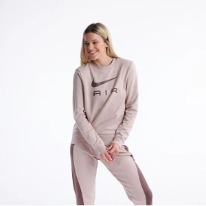 W Nsw Air Flc Crew Kadın Kahverengi Günlük Stil T-Shirt DV8054-292