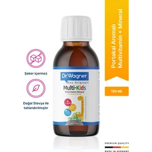 Dr. Wagner Multi-Kids Multivitamin Mineral Şurup 150 ml