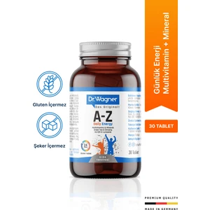 Dr. Wagner A-Z Daily Energy Günlük Multivitamin Mineral 30 Tablet