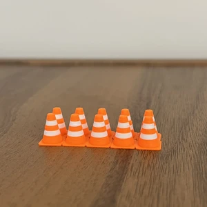 1:64 Ölçek Diaroma Trafik Aksesuarı Duba (10 Adet) - (Araçlar Dahil Değildir)