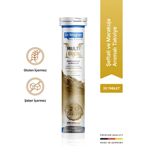 Dr. Wagner Multi-Gold Günlük Vitamin Enerji 20 Efervesan Tablet