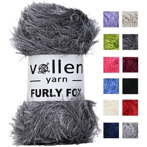 Furly Fox El Örgü Ipi Hırka Kazak Ipliği,tuylu Ip,pelus Ip,sakalli Ip,battaniye Ipi,paspas Ipi,gri