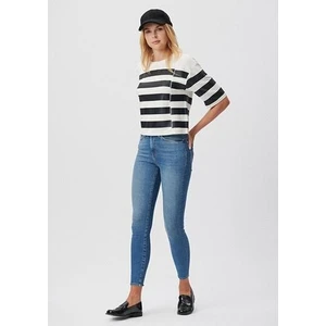 Kadın Serenay Mavi Gold Shape Jean Pantolon 100980-30860