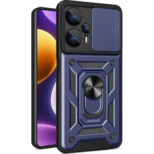 Xiaomi Poco F5 Kılıf Magnetik Standlı Kamera Korumalı Sürgülü Vega Kapak Kılıf