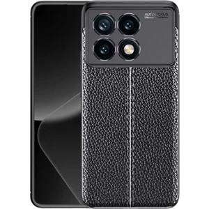 Xiaomi 15 Silikon Kılıf Deri Desenli Kamera Korumalı Darbe Emici Kapak