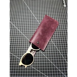 FH Leather Goods El Yapımı Hakiki Deri Gözlük Kılıfı - Lüks ve Dayanıklı Tasarım (Kişiselleştirmeli)