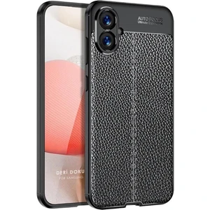 Samsung Galaxy A06 Silikon Kılıf Deri Desenli Kamera Korumalı Darbe Emici Kapak