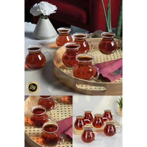 6 Lı Keyfi Ala Borosilikat Çay Bardağı Pinterest Bardak