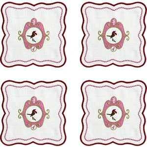 Arter Home Bird Pembe Kokteyl Peçetesi 4'lü