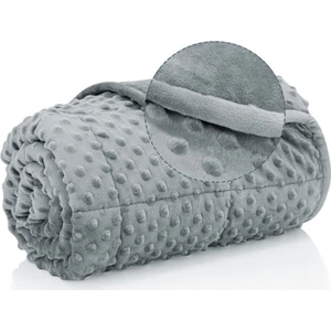 Süper Yumuşak Wellsoft Ağırlıklı Yorgan / Battaniye, 10 Kg, Gri, Çift Taraflı, Çift Kişilik