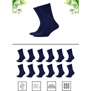 Mistero Socks Dikişsiz Bambu Erkek Soket Çorap 12 Çift