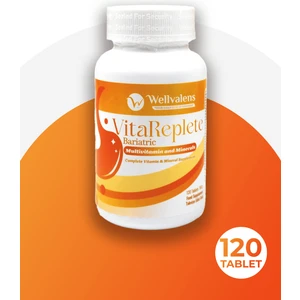 VitaReplete Bariatrik Multivitamin ve Mineral – Mide Ameliyatı Sonrası Günlük Beslenme Desteği | 120 Tablet