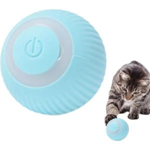 Top Kedi Oyuncakları Interaktif Kedi Köpek Şarjlı Oyun Topu Mavi
