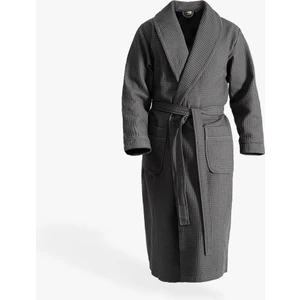 Green Black Afra Erkek Bornoz Antrasit