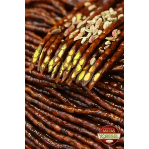 Saf Pekmezli Çift Antep Fıstkılı Sucuk (500GR)