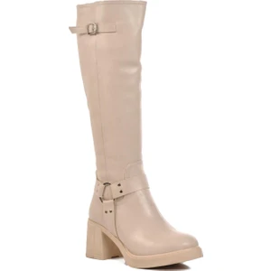 Pierre Cardin PC-54119 Krem Kadın Çizme