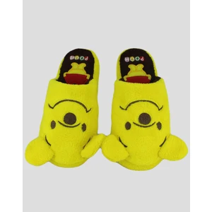 MomiKadın Ev Terliği Hayvan Figürlü Konforlu Tekstil Sarı Renk