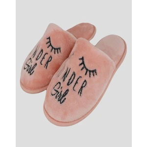 KİİPİ - Wonder Girl Yazılı Pudra Kadın Ev Terliği