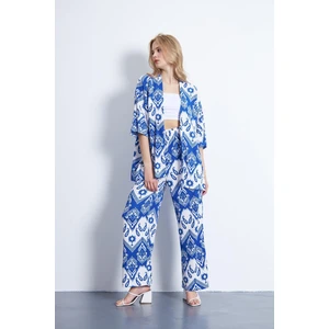 Baskılı Örme Kimonolu 2Li Takım Set - Bgt13