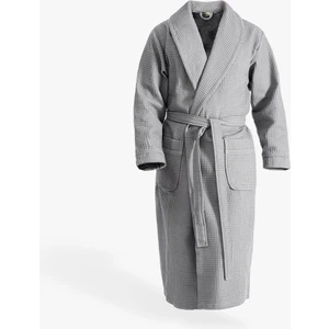 Green Black Afra Erkek Bornoz Gri