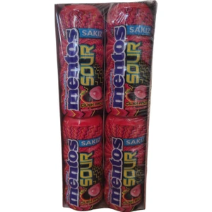 Sour Çilek Aromalı Şekersiz Ekşi Sakız 30 gr * 12 Adet