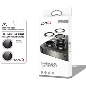Vendas iPhone 16 Plus Zore Cl-12 Premium Safir Parmak Izi Bırakmayan Anti-Reflective Kamera Lens Koru