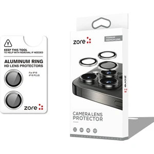 Vendas iPhone 16 Plus Zore Cl-12 Premium Safir Parmak Izi Bırakmayan Anti-Reflective Kamera Lens Koru