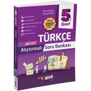 Gizli Yayınları 5. Sınıf Türkçe Alıştırmalı Etkinlikli Soru Bankası