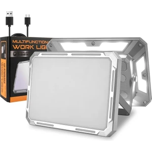 Ural Teknik 50W Şarjlı Süper Parlak Mıknatıslı 3000-7000K  Garaj Atölye Kamp Balıkçılık ve Tamirci Işığı