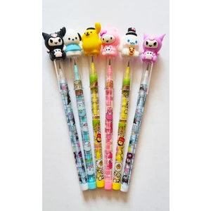 6 Adet 6 Renk Cute Kuromi Karakterleri Geçmeli Dmnc Yumurtlayan Kurşun Kalem