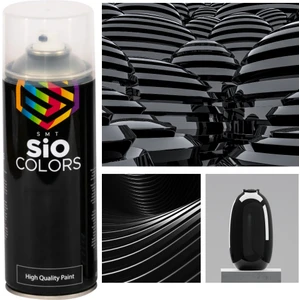 Sio Colors Özel Yapım Pianoxos Akrilik Siyah Sprey Boya 400 ml