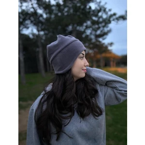 Cosy Club Gri Kadın Kulaklı Polar Bere