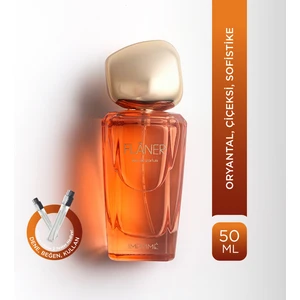 Flâner EDP Kadın Parfüm, Oryantal-Çiçeksi, Narenciye, Lavanta, Safran, Adaçayı, Amber, Sedir, 50ml