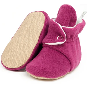 Ella Bonna Polar Bebek Pandufu, Kaydırmaz Taban, Ev Botu, Kreş Ayakkabısı Patik, Mor