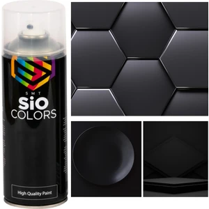 Sio Colors Özel Yapım Pianoxos Akrilik Siyah Sprey Boya 400 ml