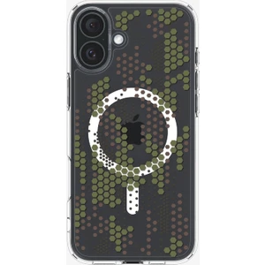 iPhone 16 Plus Kılıf Ultra Hybrid MagFit MagSafe özellikli Digital Camo - ACS08080