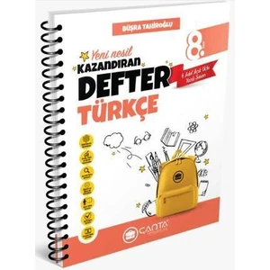 Çanta Yayınları 8. Sınıf Türkçe Okula Yardımcı Kazandıran Defter - Büşra Tahiroğlu
