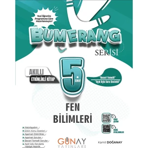 Günay Yayınları 5. Sınıf Bumerang Fen Bilimleri Akıllı Etkinlikli Kitap