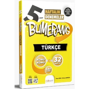 Günay Yayınları 5. Sınıf Bumerang 32 Haftalık Türkçe Denemeleri