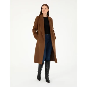 Pierre Cardin Kadın Taba Kaşe Kaban 50297319-VR099